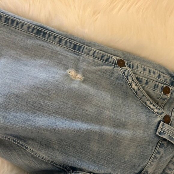 True Religion Sammy Crop Capris Light Blue 31 - Picture 3 of 6